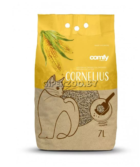 Comfy Benta Cornelius Наполнитель комкующийся кукурузный натуральный, 7 л+7л Comfy Benta Cornelius Наполнитель комкующийся кукурузный натуральный, 7 л+7л
