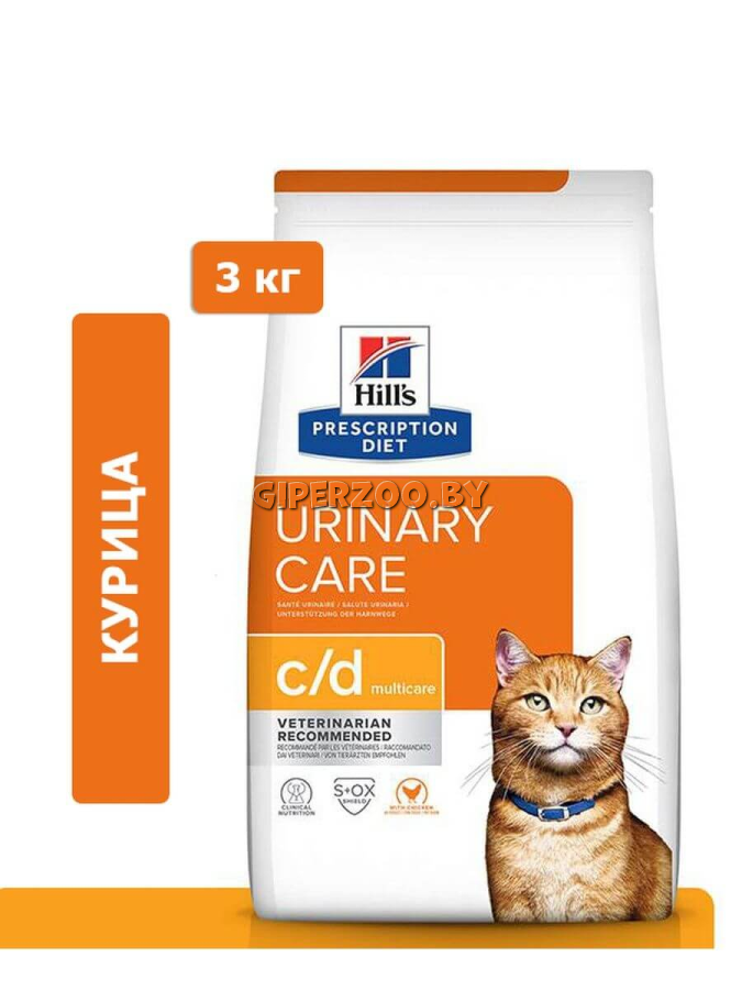 Hill's Prescription Diet c/d Multicare Urinary Care (курица), 3 кг Hill's Prescription Diet c/d Multicare Urinary Care (курица), 3 кг