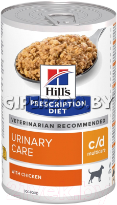 Hill's Prescription Diet c/d Multicare Urinary Care  для собак с курицей, 370 гр Hill's Prescription Diet c/d Multicare Urinary Care  для собак с курицей, 370 гр