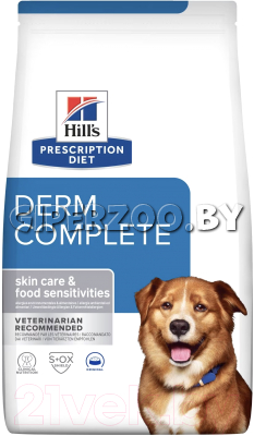 Hill's Prescription Diet Derm Complete, 12 кг Hill's Prescription Diet Derm Complete, 12 кг