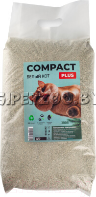 Наполнитель Белый кот compact Plus Хвоя, 5л Наполнитель Белый кот compact Plus Хвоя, 5л