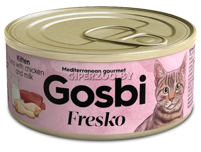 Gosbi Fresko Kitten (курица с молоком), 70 гр Gosbi Fresko Kitten (курица с молоком), 70 гр