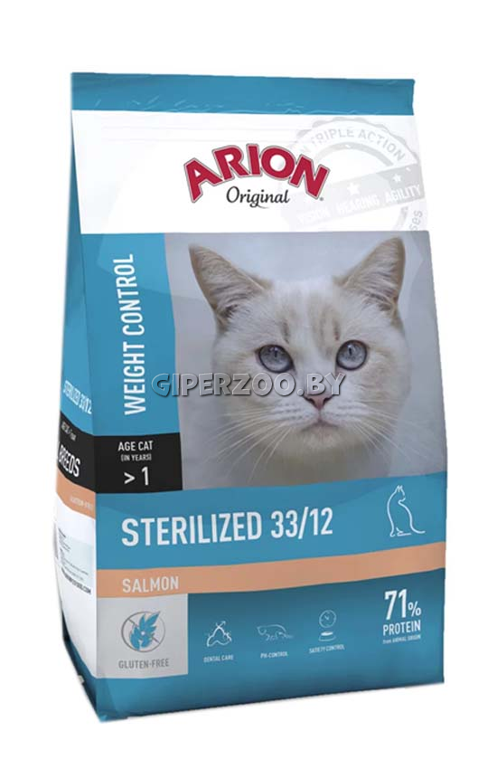 ARION Original Sterilized (лосось), 7,5 кг ARION Original Sterilized (лосось), 7,5 кг