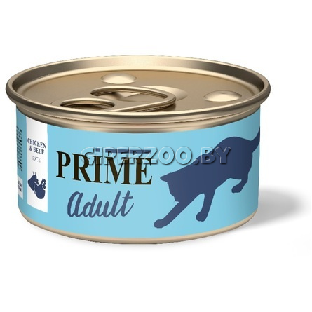 PRIME Adult паштет (курица с говядиной), 75 гр PRIME Adult паштет (курица с говядиной), 75 гр