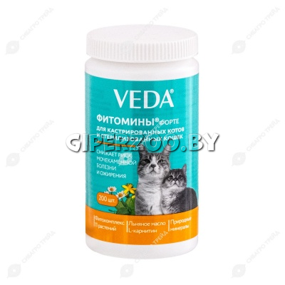 Фитомины Форте для кастрир.котов и стерил.кошек, 200 шт Фитомины Форте для кастрир.котов и стерил.кошек, 200 шт