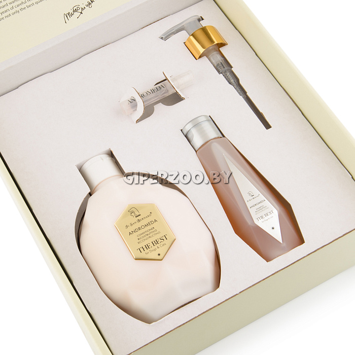 Набор Iv San Bernard Andromeda кондиционер 500 мл, шампунь для выпадающей шерсти 120 мл + парфюм Набор Iv San Bernard Andromeda кондиционер 500 мл, шампунь для выпадающей шерсти 120 мл + парфюм