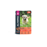 ALL PUPPIES для щенков тефтельки (говядина в соусе), пауч, 85 г*28шт