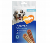 Мнямс DENTAL лакомство для собак Зубные палочки (говядина) 2 по цене 1, 100+100 гр