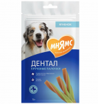 Мнямс DENTAL лакомство для собак Крученые палочки (ягненок и мята), 70 гр