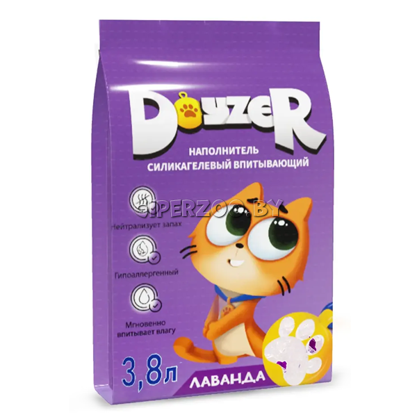 Doyzer Наполнитель силикагелевый (лаванда), 3,8 л Doyzer Наполнитель силикагелевый (лаванда), 3,8 л