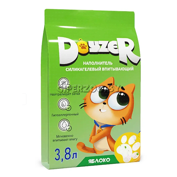 Doyzer Наполнитель силикагелевый (яблоко), 3,8 л Doyzer Наполнитель силикагелевый (яблоко), 3,8 л