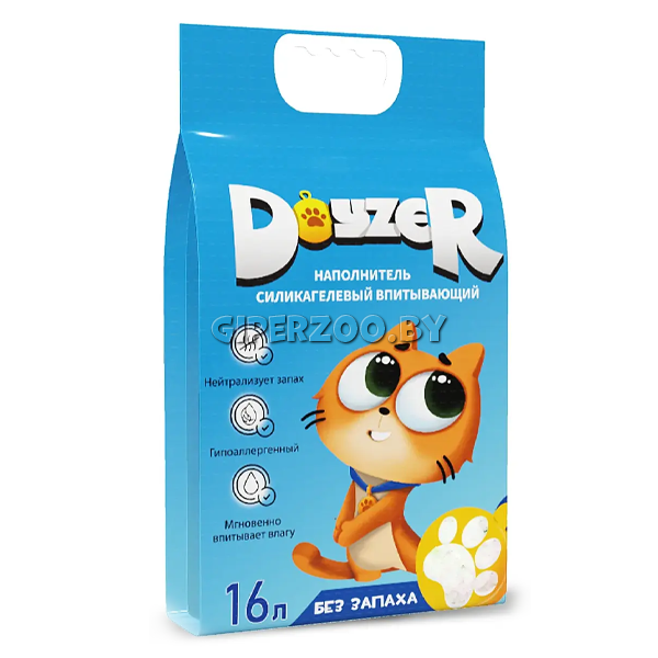 Doyzer Наполнитель силикагелевый (без запаха), 16 л Doyzer Наполнитель силикагелевый (без запаха), 16 л