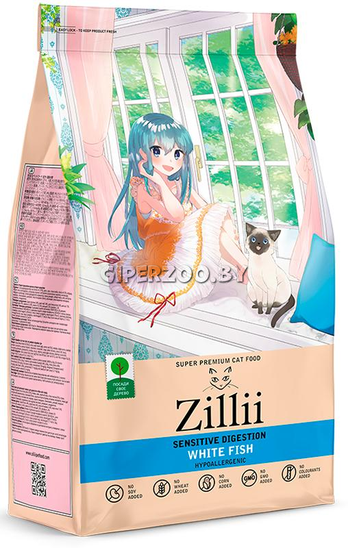 ZILLII Sensitive Digestion Cat (Белая рыба), 400 гр ZILLII Sensitive Digestion Cat (Белая рыба), 400 гр