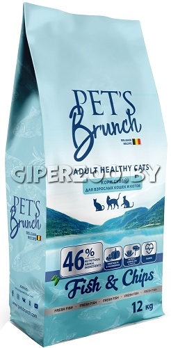 Pet's Brunch для кошек имеющих доступ на улицу (рыба), 12 кг Pet's Brunch для кошек имеющих доступ на улицу (рыба), 12 кг