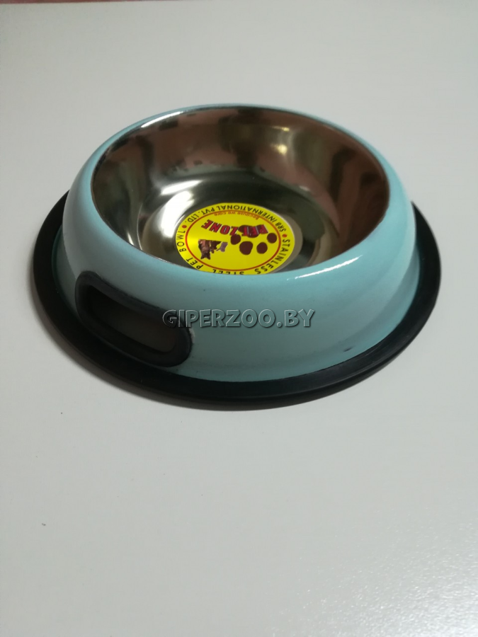 Миска металическая ЦВЕТНАЯ С ДЕРЖАТЕЛЕМ ВЫГНУТАЯ  противоскользящая, 1 л (Уценка) Миска металическая ЦВЕТНАЯ С ДЕРЖАТЕЛЕМ ВЫГНУТАЯ  противоскользящая, 1 л (Уценка)