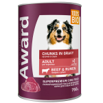 AWARD Adult Dog (кусочки с говядиной и рубцом в соусе), 750 гр