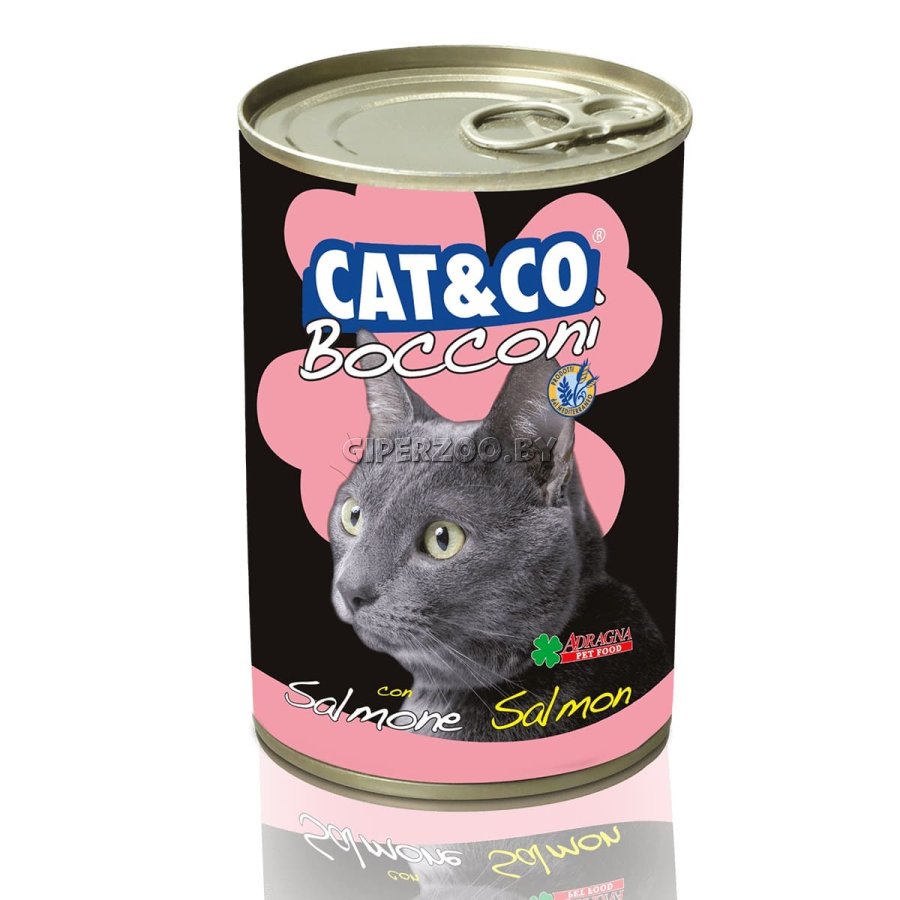 Adragna Cat&Co Кусочки лосося (соус), 405 гр Adragna Cat&Co Кусочки лосося (соус), 405 гр