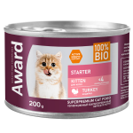 AWARD Kitten Starter (паштет из индейки), 200 гр