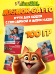 Miglior Gatto паштет (говядина, морковь), 100 гр