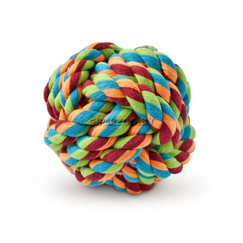 Игрушка для собак мяч узловой М, 8см Игрушка для собак мяч узловой М, 8см