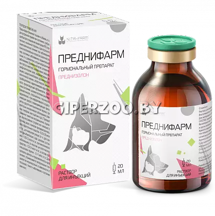 Преднифарм 20 мл. для кошек и собак Преднифарм 20 мл. для кошек и собак