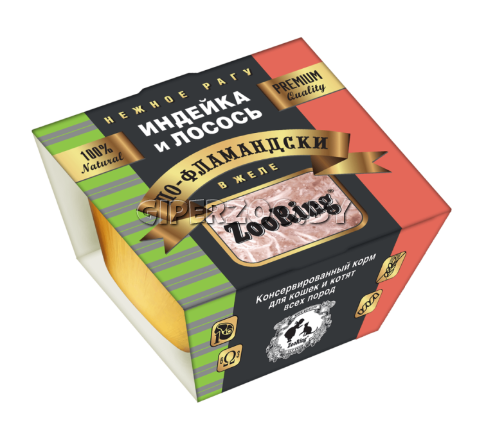 ZooRing Cat (индейка, лосось), 75 гр ZooRing Cat (индейка, лосось), 75 гр