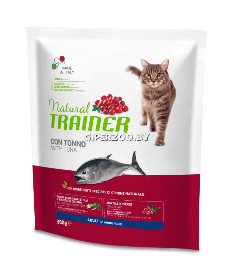 Natural Trainer Cat Adult для кошек(тунец), 300 гр Natural Trainer Cat Adult для кошек(тунец), 300 гр