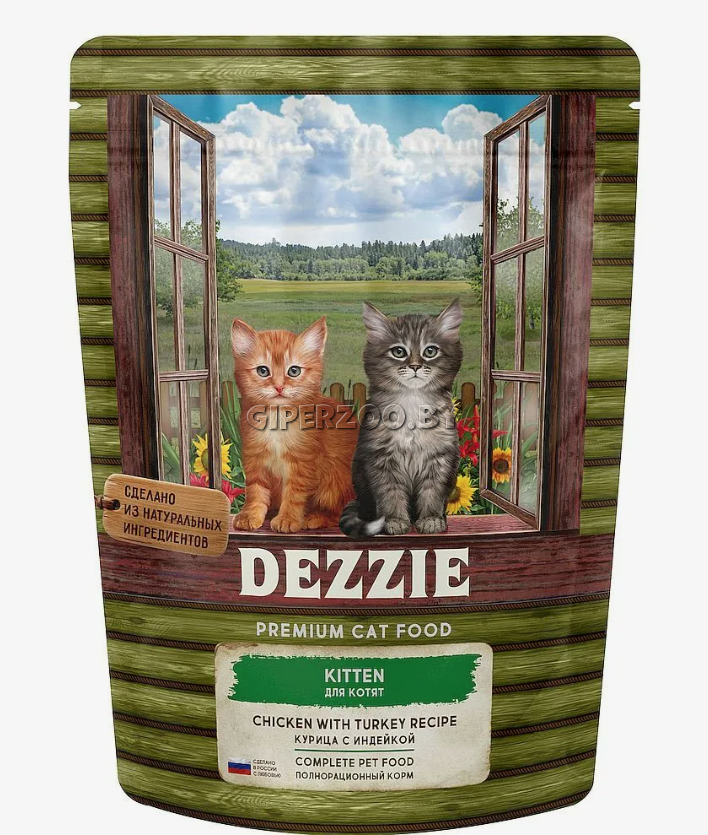 DEZZIE Kitten (курица, индейка), 400 гр DEZZIE Kitten (курица, индейка), 400 гр