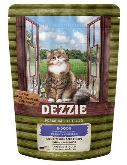 DEZZIE Indoor Adult (курица, говядина), 400 гр DEZZIE Indoor Adult (курица, говядина), 400 гр