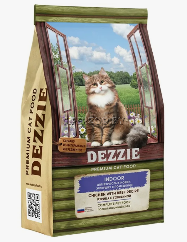 DEZZIE Indoor Adult (курица, говядина), 10 кг DEZZIE Indoor Adult (курица, говядина), 10 кг