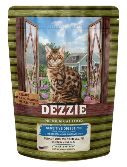 DEZZIE Sensitive Digestion (индейка, курица), 400 гр DEZZIE Sensitive Digestion (индейка, курица), 400 гр