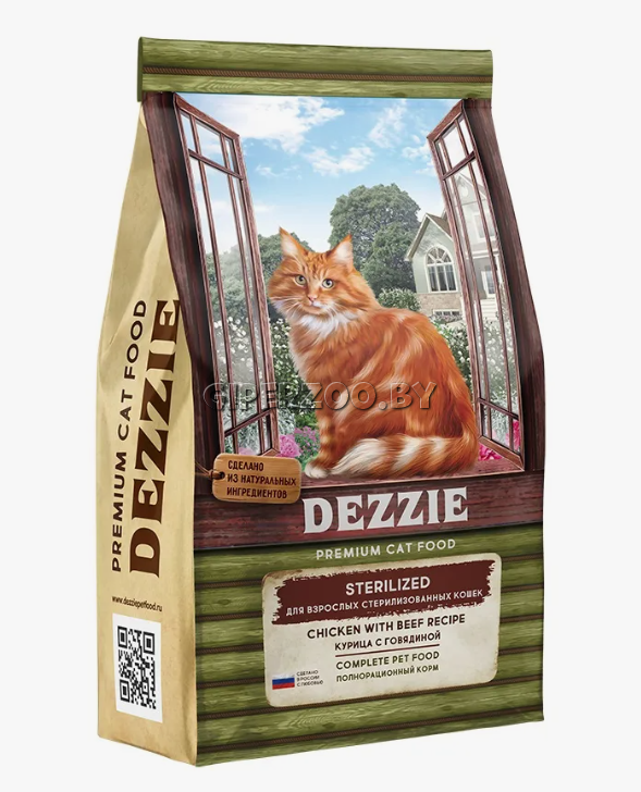 DEZZIE Sterilized (курица, говядина), 10 кг DEZZIE Sterilized (курица, говядина), 10 кг