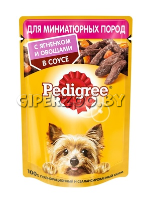 Pedigree ягненок с овощами (соус), 85 гр Pedigree ягненок с овощами (соус), 85 гр