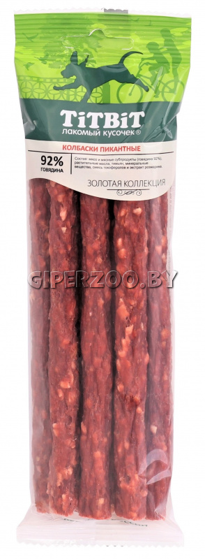 TITBIT Колбаски Любительские для собак, 80 гр TITBIT Колбаски Любительские для собак, 80 гр