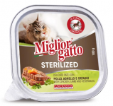 Miglior gatto Sterilized (курица, ягненок, овощи), 100 гр