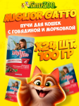Miglior Gatto (говядина, морковь), 100 гр*24 шт