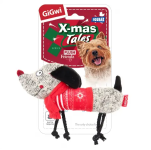 Игрушка GiGwi Собачка с пищалкой, 25 см.