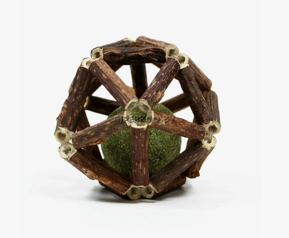 Шарик из дерева мататаби с кошачьей мятой Шарик из дерева мататаби с кошачьей мятой