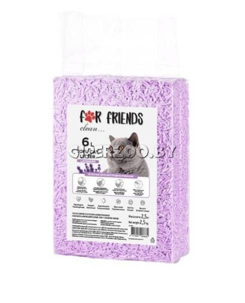 Наполнитель For Friends Tofu Lavender, 6л Наполнитель For Friends Tofu Lavender, 6л