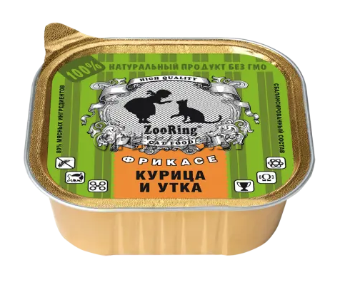 ZooRing Cat (курица, утка), 100 гр ZooRing Cat (курица, утка), 100 гр