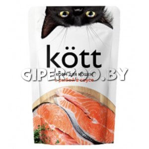 Корм Kott пауч для кошек (рыба в соусе), 75 гр Корм Kott пауч для кошек (рыба в соусе), 75 гр