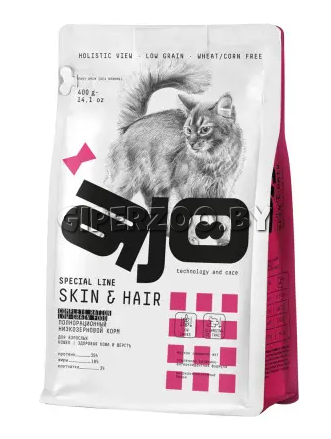 AJO Cat Skin Hair (лосось, индейка), 400 гр AJO Cat Skin Hair (лосось, индейка), 400 гр