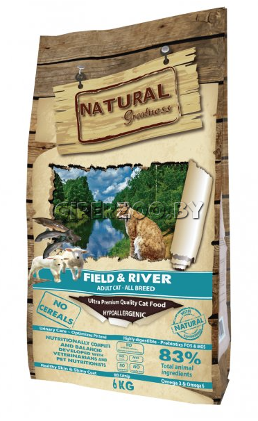Natural Greatness Field & River Adult (лосось, ягненок), 600 гр Natural Greatness Field & River Adult (лосось, ягненок), 600 гр