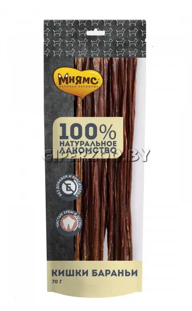 Мнямс лакомство для собак Кишки бараньи, 70 г Мнямс лакомство для собак Кишки бараньи, 70 г