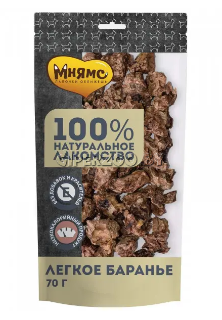 Мнямс лакомство для собак Легкое баранье, 70 г Мнямс лакомство для собак Легкое баранье, 70 г