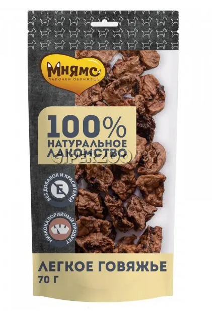 Мнямс лакомство для собак Легкое говяжье, 70 г Мнямс лакомство для собак Легкое говяжье, 70 г