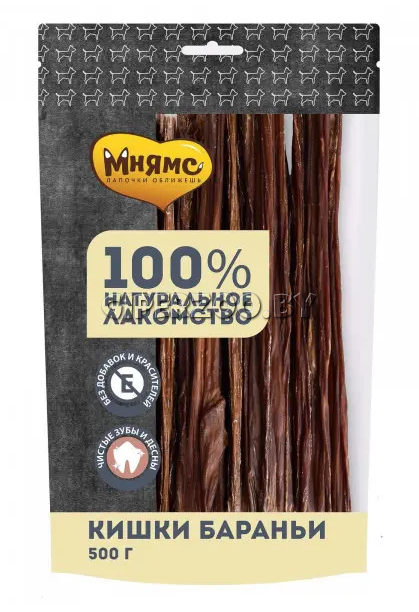 Мнямс лакомство для собак Кишки бараньи, 500 гр Мнямс лакомство для собак Кишки бараньи, 500 гр
