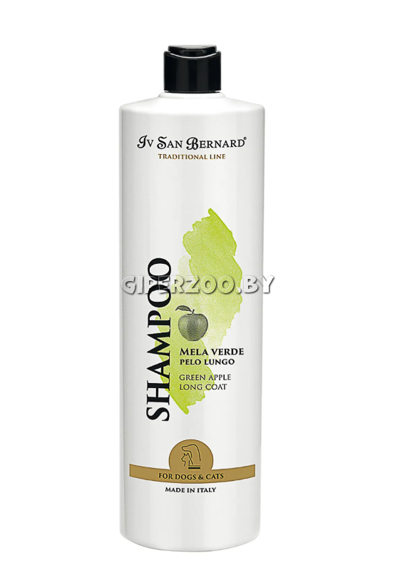 Шампунь Iv San Bernard Green Apple для длинной шерсти,1000 мл Шампунь Iv San Bernard Green Apple для длинной шерсти,1000 мл