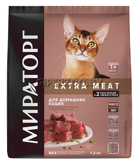 МИРАТОРГ Extra Meat Adult (говядина),1,2 кг МИРАТОРГ Extra Meat Adult (говядина),1,2 кг