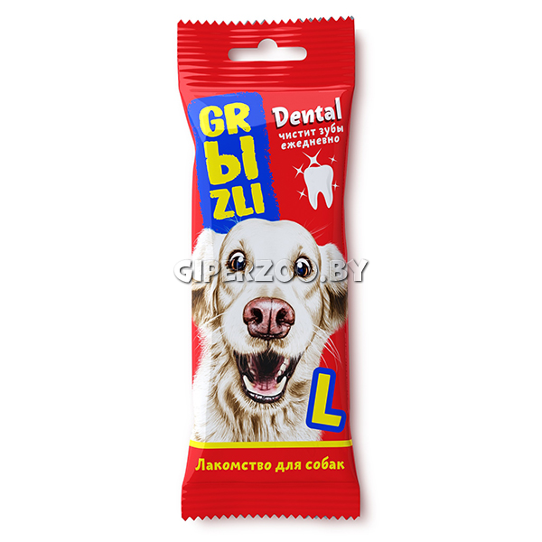 Лакомство GRЫZLI жевательное для собак крупных пород, р-р L, 36гр*2 шт Лакомство GRЫZLI жевательное для собак крупных пород, р-р L, 36гр*2 шт